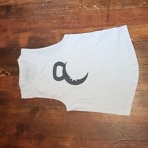 Zyia White Kettle Moon Tank, Size Small, EUC